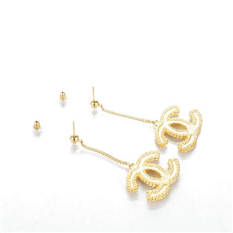 earring chanel cc rope|Chanel earrings for women.